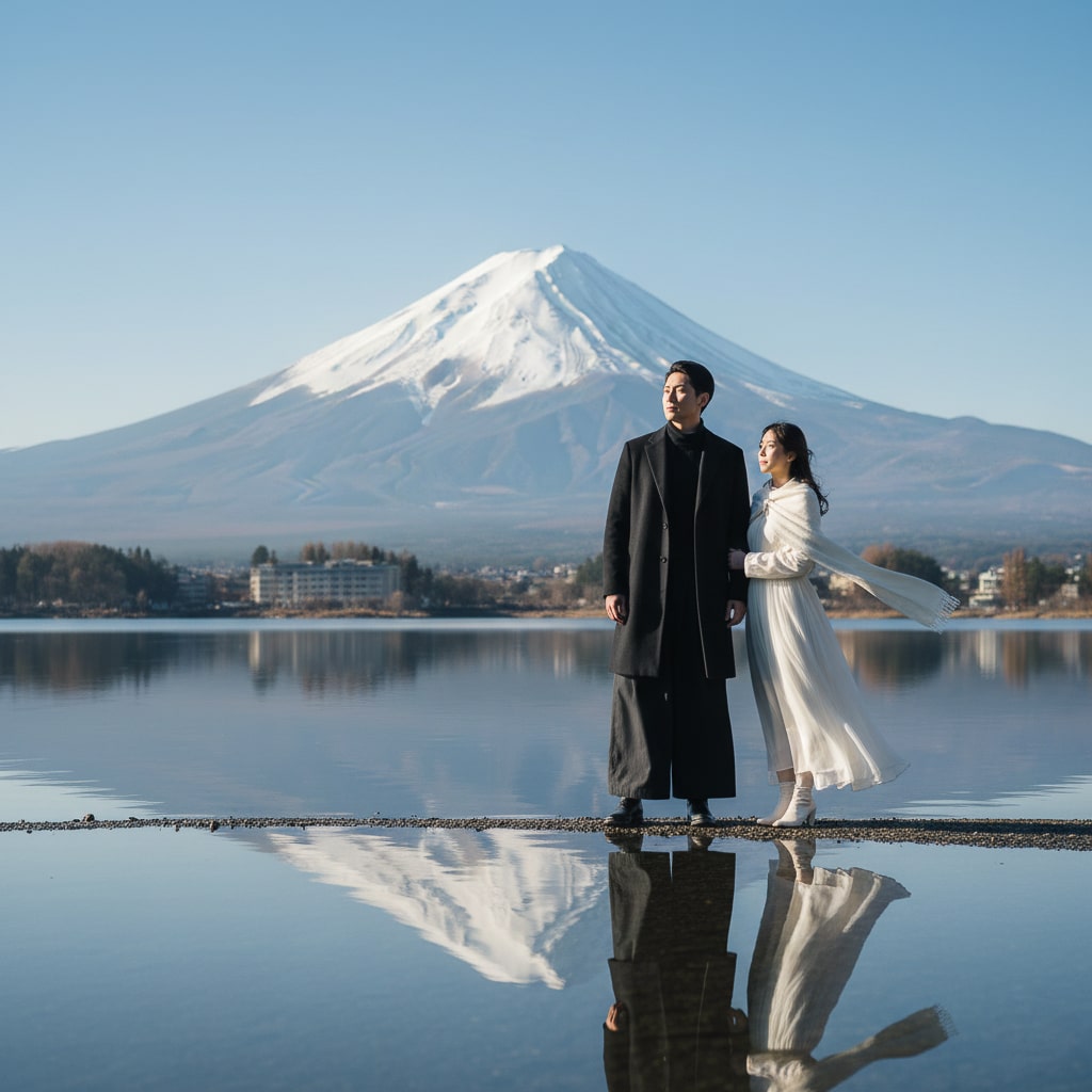 Pasangan · Danau · Gunungfuji Prompt