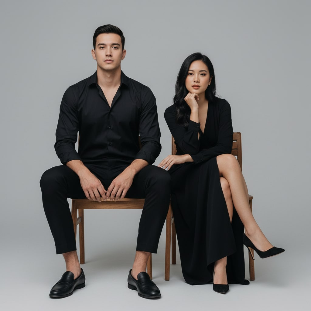 Pasangan · Studio · Minimalis Prompt