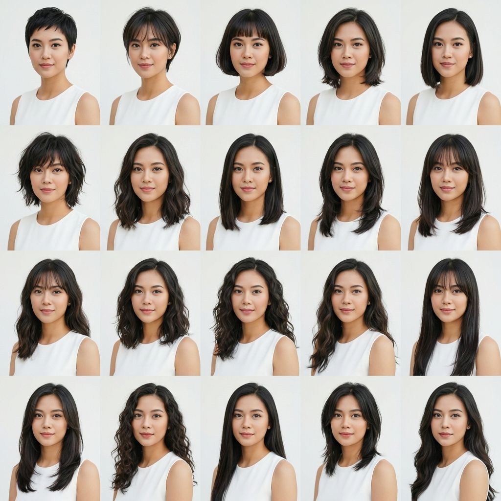Hairstyle · Korean-Style · Grid Prompt