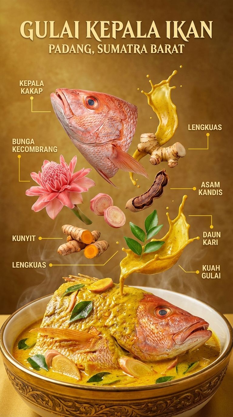 Padang-Food · Fish-Head · Infographic Prompt
