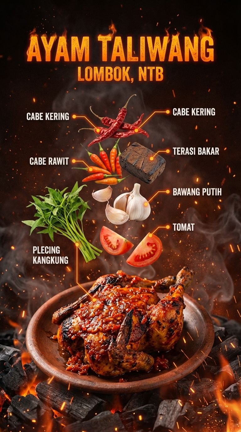 Ayam-Taliwang · Lombok · Infographic Prompt