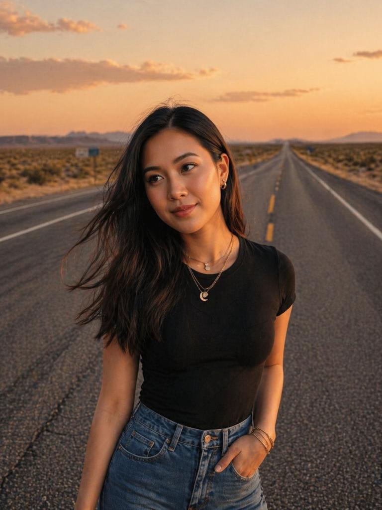Highway · Jalan · Goldenhour Prompt