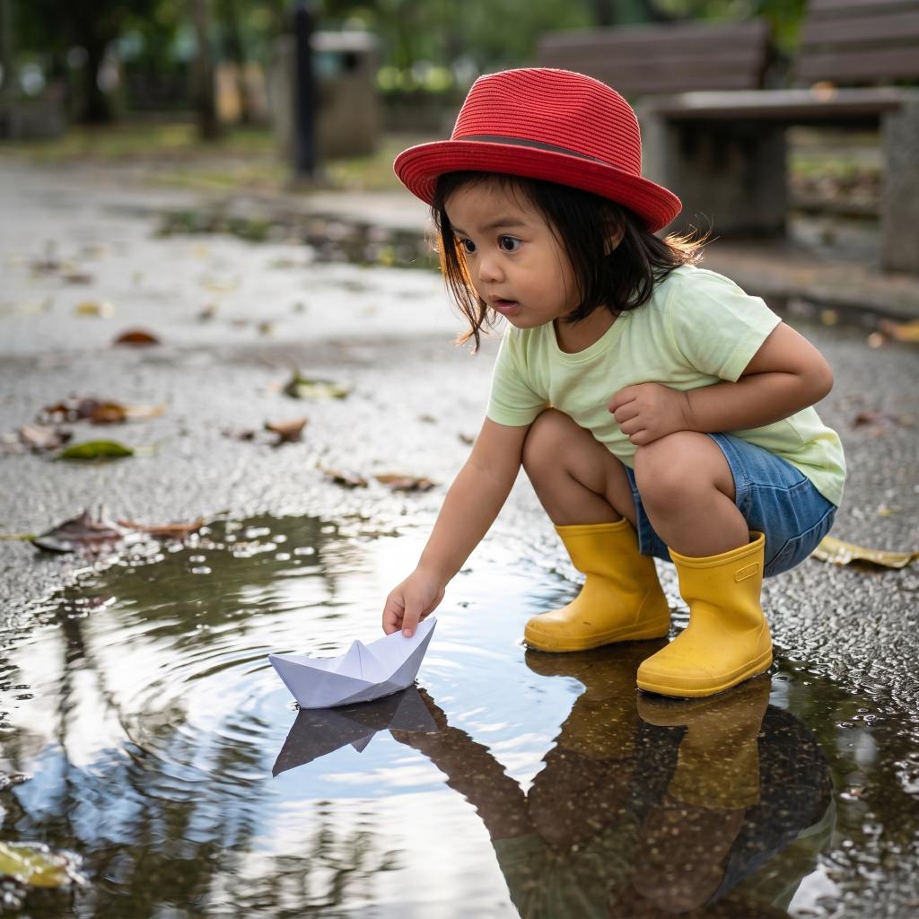 Puddle · Genangan · Paperboat Prompt