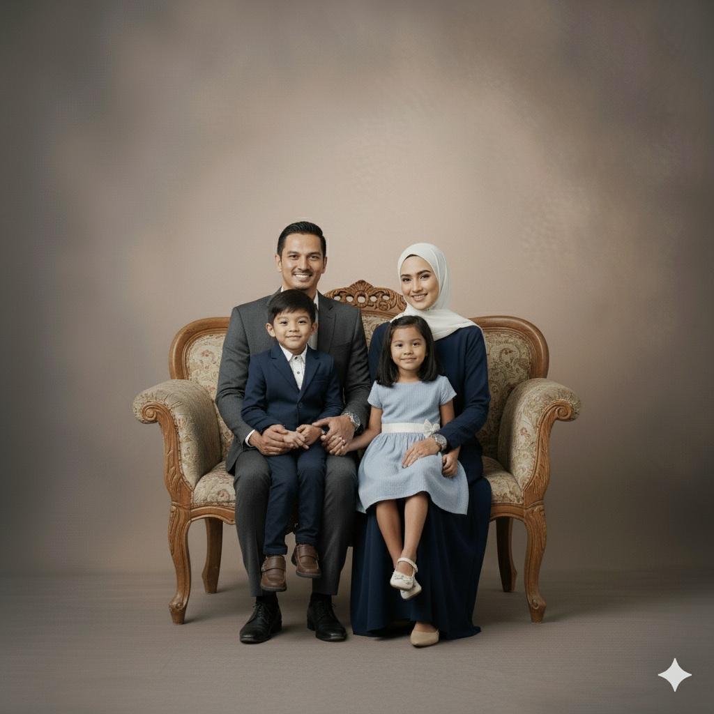 Family · Studio Portrait · Nano Banana Prompt