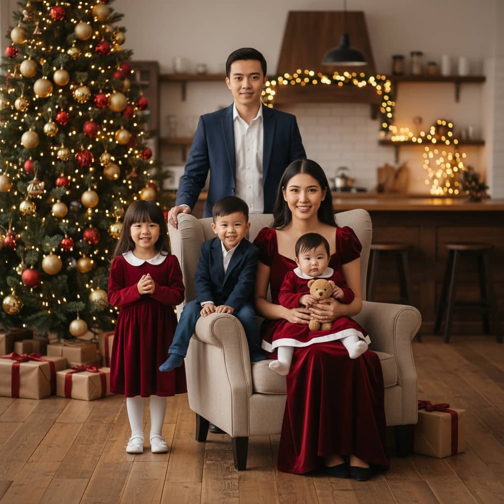 Family · Christmas · Portrait Prompt