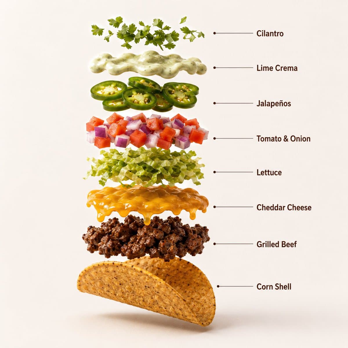 Foto Produk Taco Daging Profesional