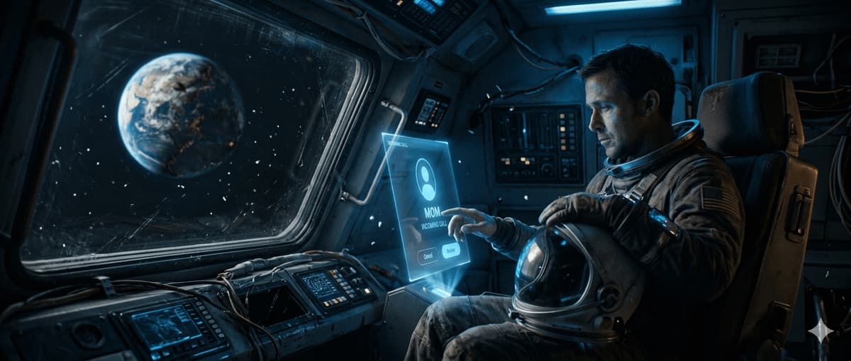 Astronaut Sinematik di Pesawat Antariksa Rusak