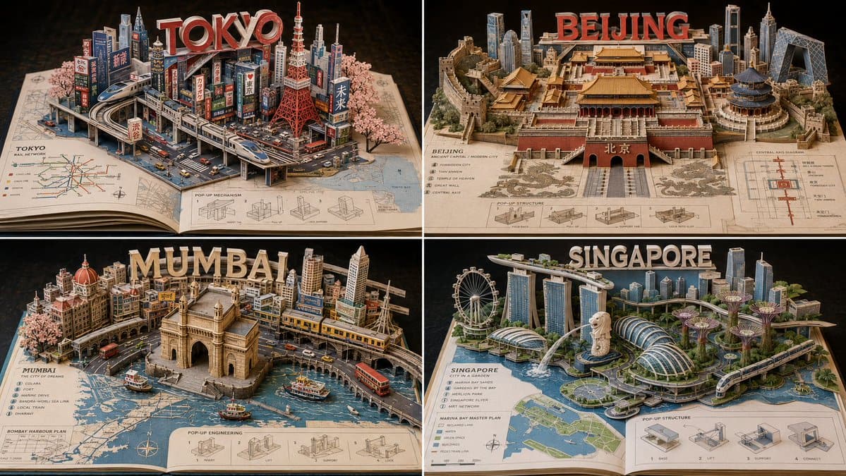 Diorama Buku Pop-up Miniatur