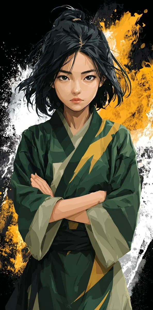 Gadis Anime Seni Bela Diri Bergaya