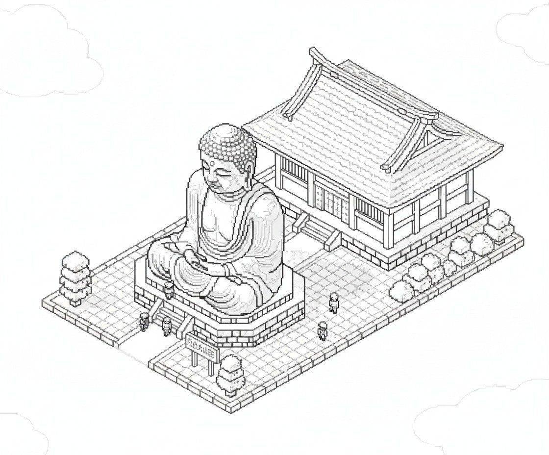 Wireframe Holografik Isometrik