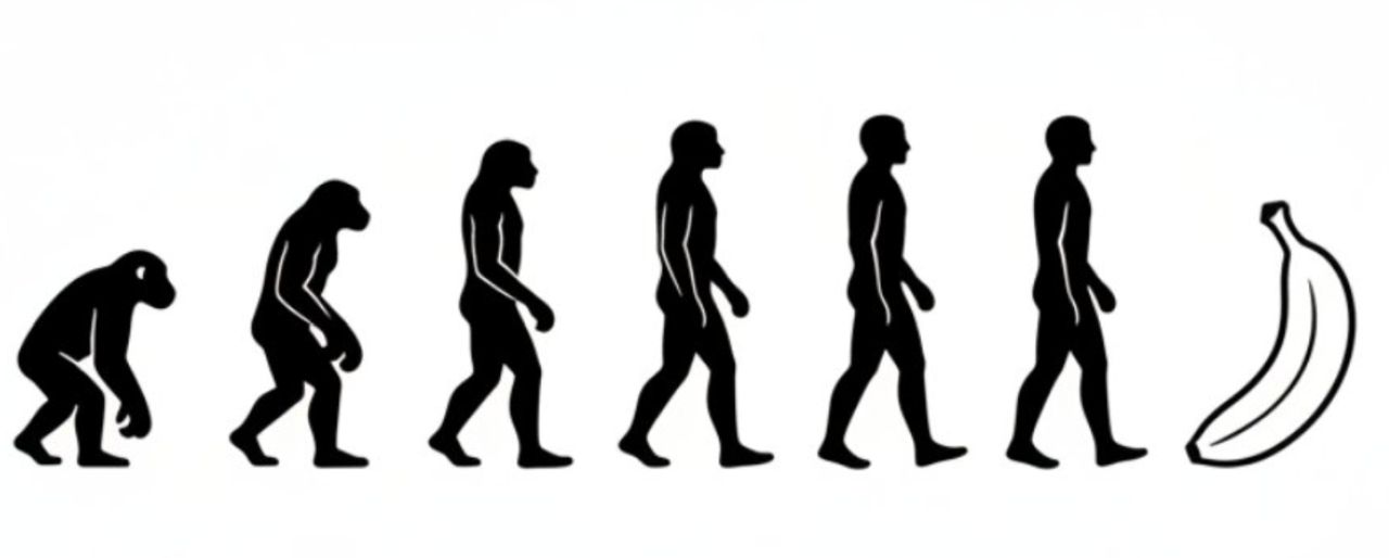 Grafik Evolusi Hitam dan Putih